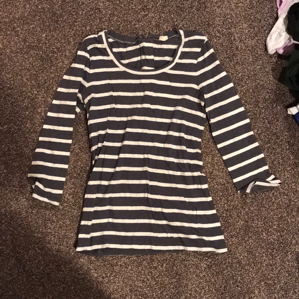 J Crew - 3/4 Sleeve with Back Zipper Detail